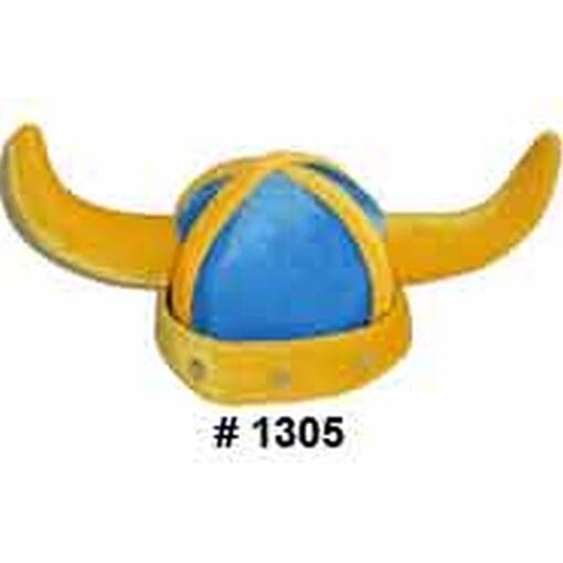 Blue &Amp; Gold Viking Helmet (Soft)