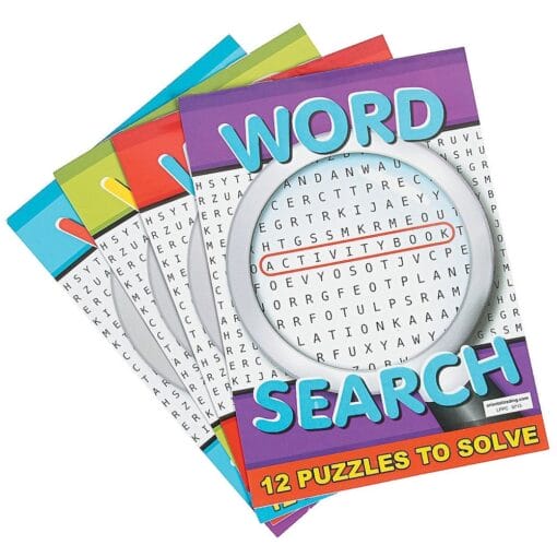 Word Search Activity Books 6Ct