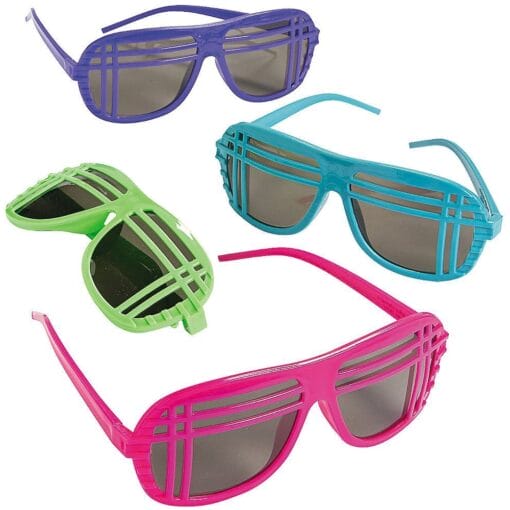 Neon 80'S Sunglasses 1Pc