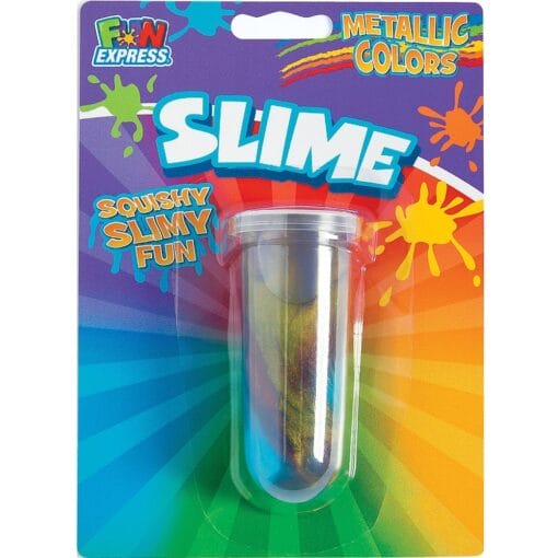 Metallic Rainbow Slime In Test Tube