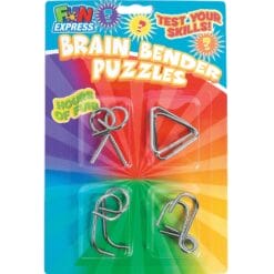 Brain Bender Puzzles (4 Per Card)