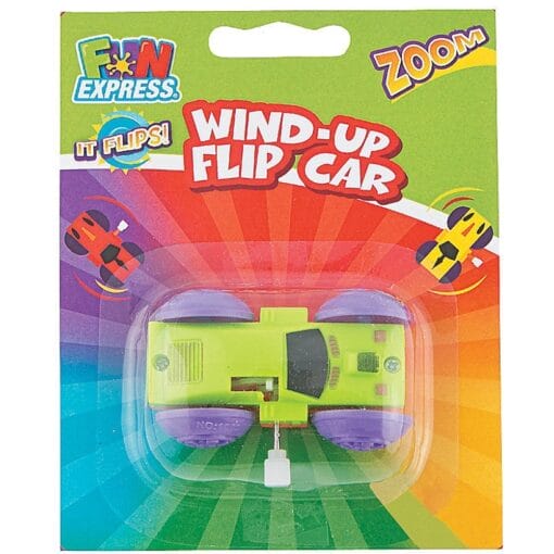 Wind Up Flip Car Astd