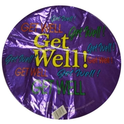 18&Quot; Rnd Get Well 1S Foil Balloon