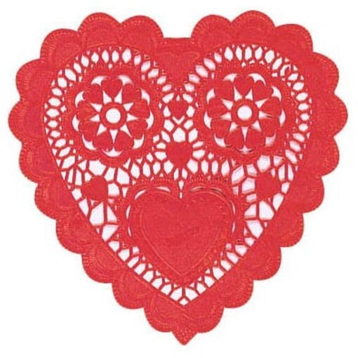Doilies Red Heart 3.5&Quot; 28Ct