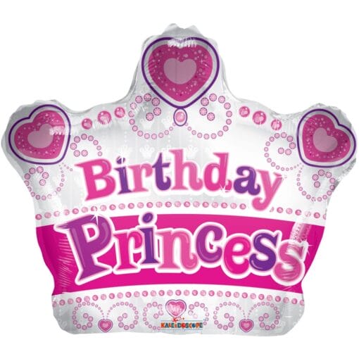 18&Quot; Shp Birthday Princess Crown Blln
