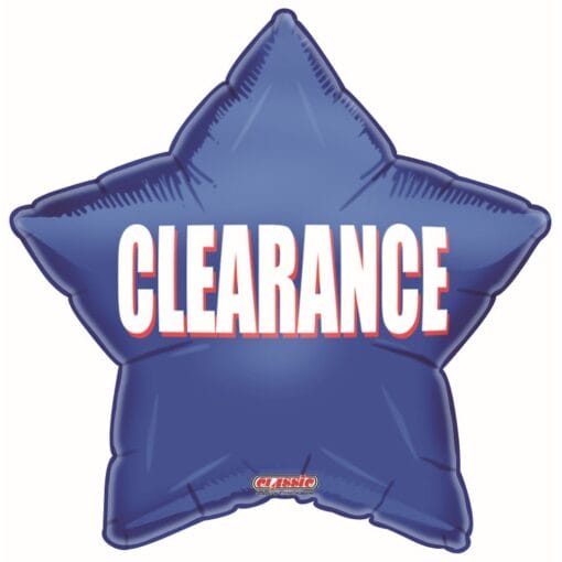 21&Quot; Str Clearance Blue Star Foil Bln