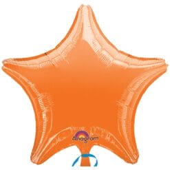 18" STR Orange Metallic Foil Balloon