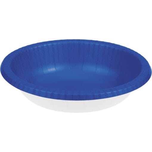 Cobalt Blue Bowl Paper 20Oz 20Ct