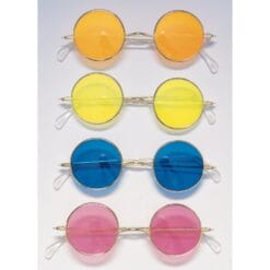 70'S Round Glasses Astd Colors
