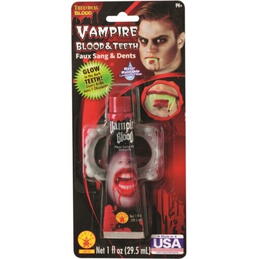 Blood Vampire &Amp; Glow-In-Dark Teeth
