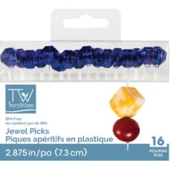 Translucent Blue Jewel Picks 16CT