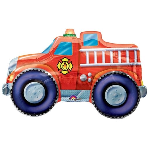 33&Quot; Shp Rescue Fire Truck Foil Bln