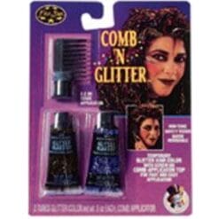 Blue & Silver Comb N' Glitter