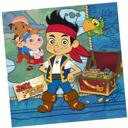 Jake/Neverland Pirates Napkins Bvg 16Ct