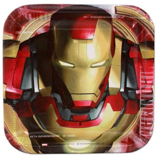 Ironman 3 Plates Sqr 7&Quot; 8Ct