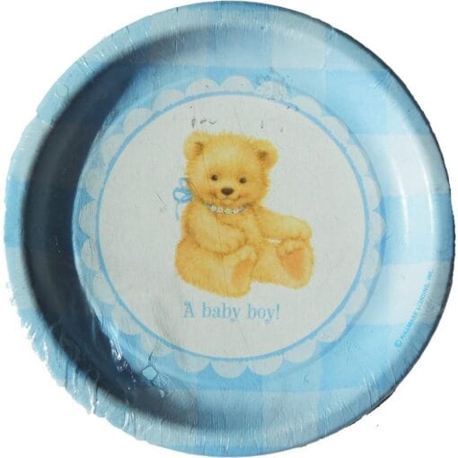 Sweet Bear Blue Plates 9&Quot; 8Ct