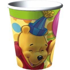 Pooh's 1st Birthday Cups H/C 9oz 9CT