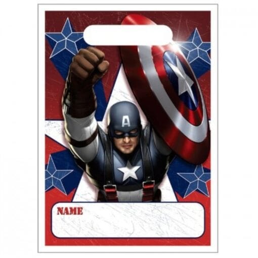 Captain America Treat Sacks 8Ct