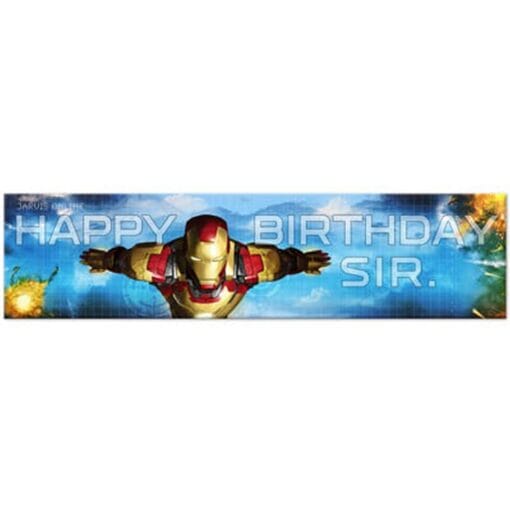 Ironman 3 Birthday Banner