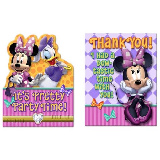 Minnie Mouse Dream Party Invites 8Ct