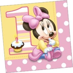 Minnie's 1st Birthday Napkins Lunch 16CT