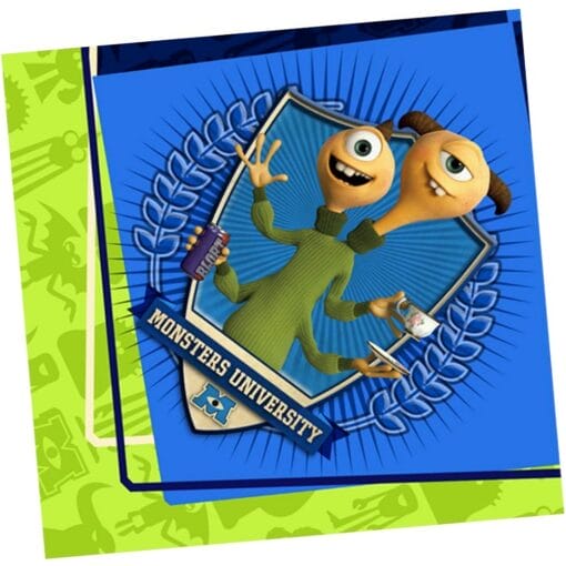 Monsters University Napkins Lunch 16Ct