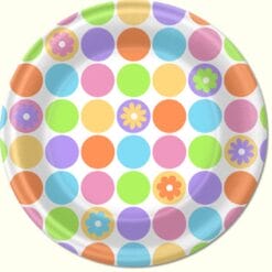 Spring Dots Plates 7" 8CT