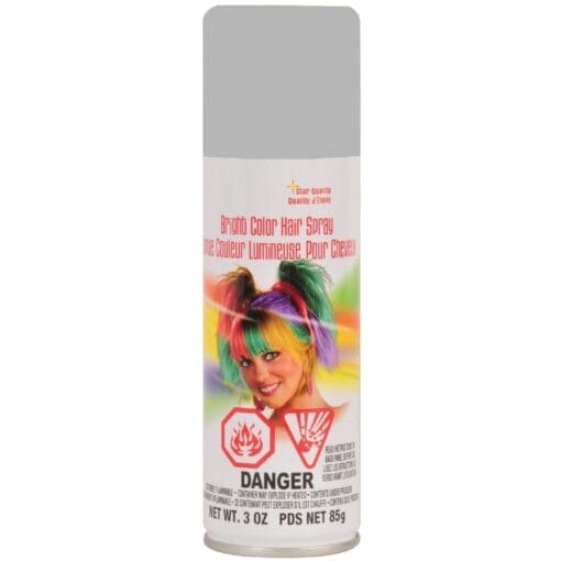 Temporary Hair Spray Light Grey