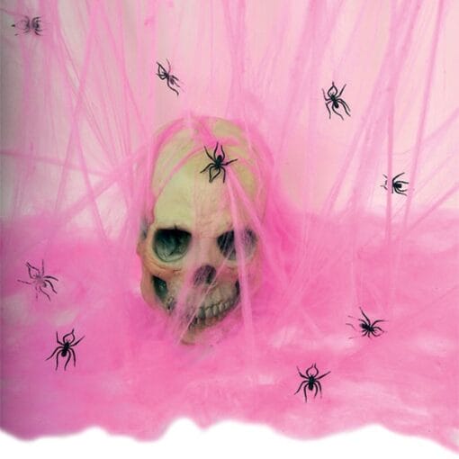 Spider Web Hot Pink W/4 Spiders 2.1Oz