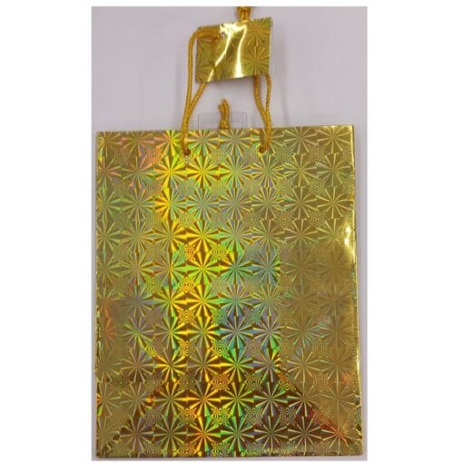 Gold Holographic Gift Bag, Medium