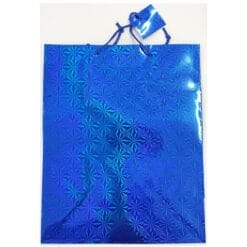 Blue Holographic Gift Bag, Medium