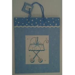 Blue Stroller Printed Gift Bag Large