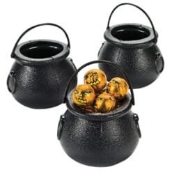 Candy Kettles Black Plastic 12CT