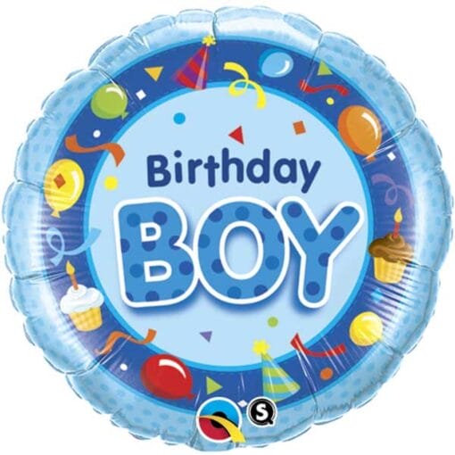 18&Quot; Rnd Birthday Boy Balloon
