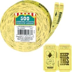 Double Ticket Roll Yellow 500CT
