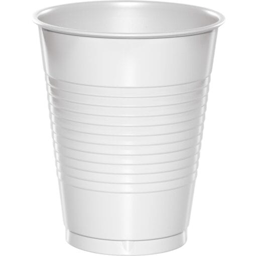 White Cups Plastic 16Oz 20Ct