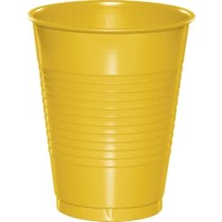 SB Yellow Cups Plastic 16OZ 20CT
