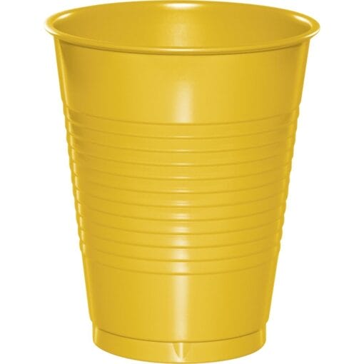 Sb Yellow Cups Plastic 16Oz 20Ct