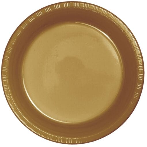 G Gold Plate Plastic 7&Quot; 20Ct