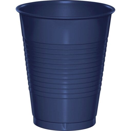 Navy Cups Plastic 16Oz 20Ct