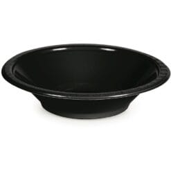 Black Bowl Plastic 12OZ 20CT