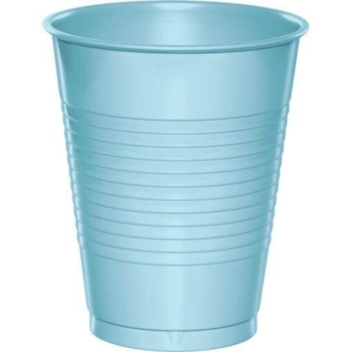Pastel Blue Cups Plastic 16Oz 20Ct