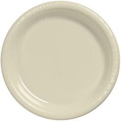 Ivory Plate Plastic 7" 20CT