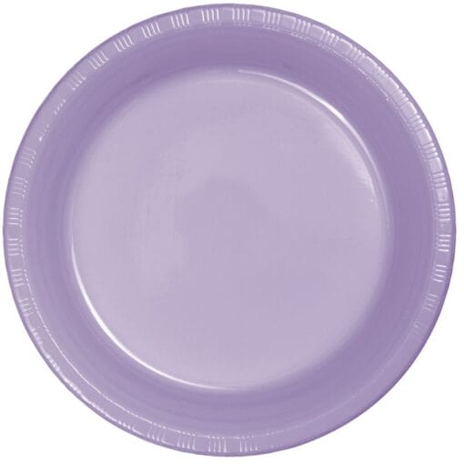 Lavender Plate Plastic 7&Quot; 20Ct