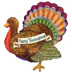 33" SHP Thanksgiving Turkey Foil BLN