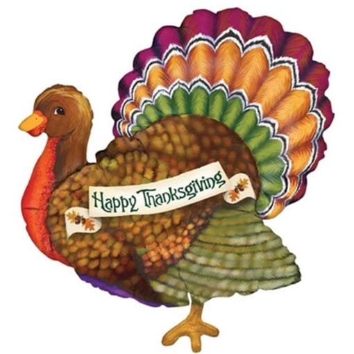 33&Quot; Shp Thanksgiving Turkey Foil Bln