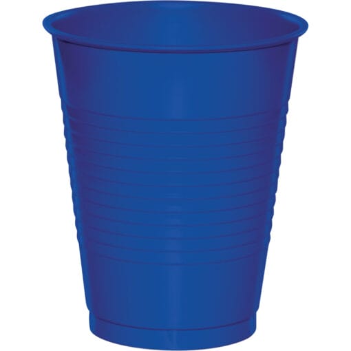 Cobalt Blue Cups Plastic 16Oz 20Ct