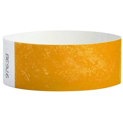 Wristband Glow Orange 3/4&Quot; Tyvek 500Ct