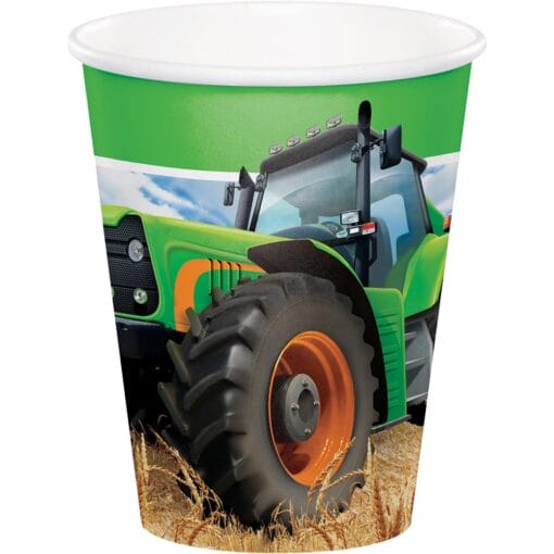 Tractor Time Cups Hot/Cold 9Oz 8Ct