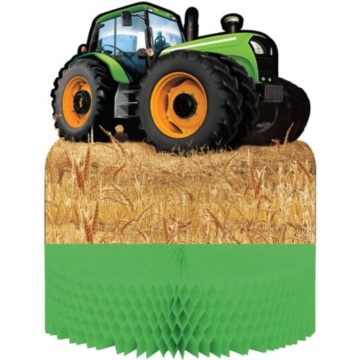Tractor Time Honeycomb Centerpiece